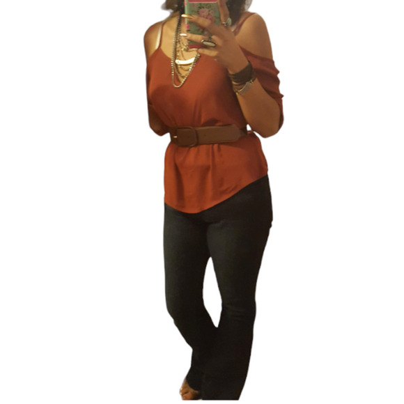 Who What Wear Flare Patch Pocket High Waist Dark Blue Wash Jeans Size 6 - Picture 4 of 9